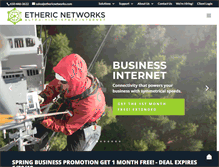 Tablet Screenshot of ethericnetworks.com